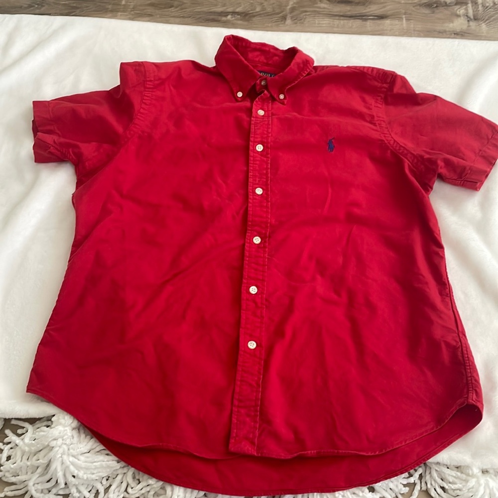 Polo Ralph Lauren. Men's Classic-Fit Garment-Dyed Oxford Shirt. Used